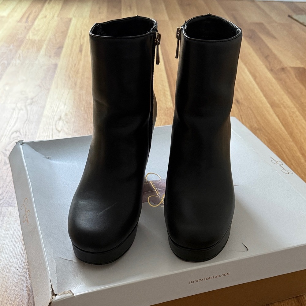 Jessica Simpson Black Ankle Booties